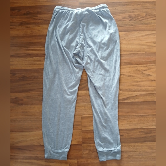 Rae Dunn Women's Size Small Light Gray Joggers with Text Detail - Picture 6 of 6